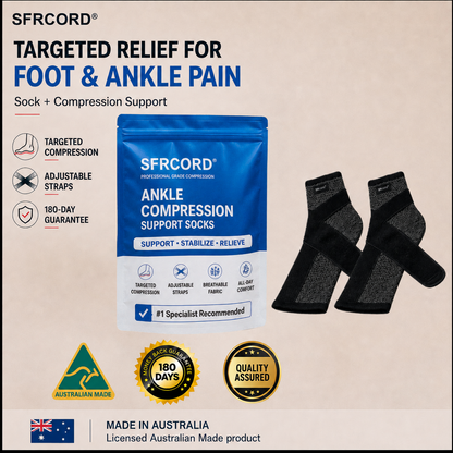 Sfrcord® Foot Sleeves — Fast Foot Pain Relief & All-Day Support 🐝